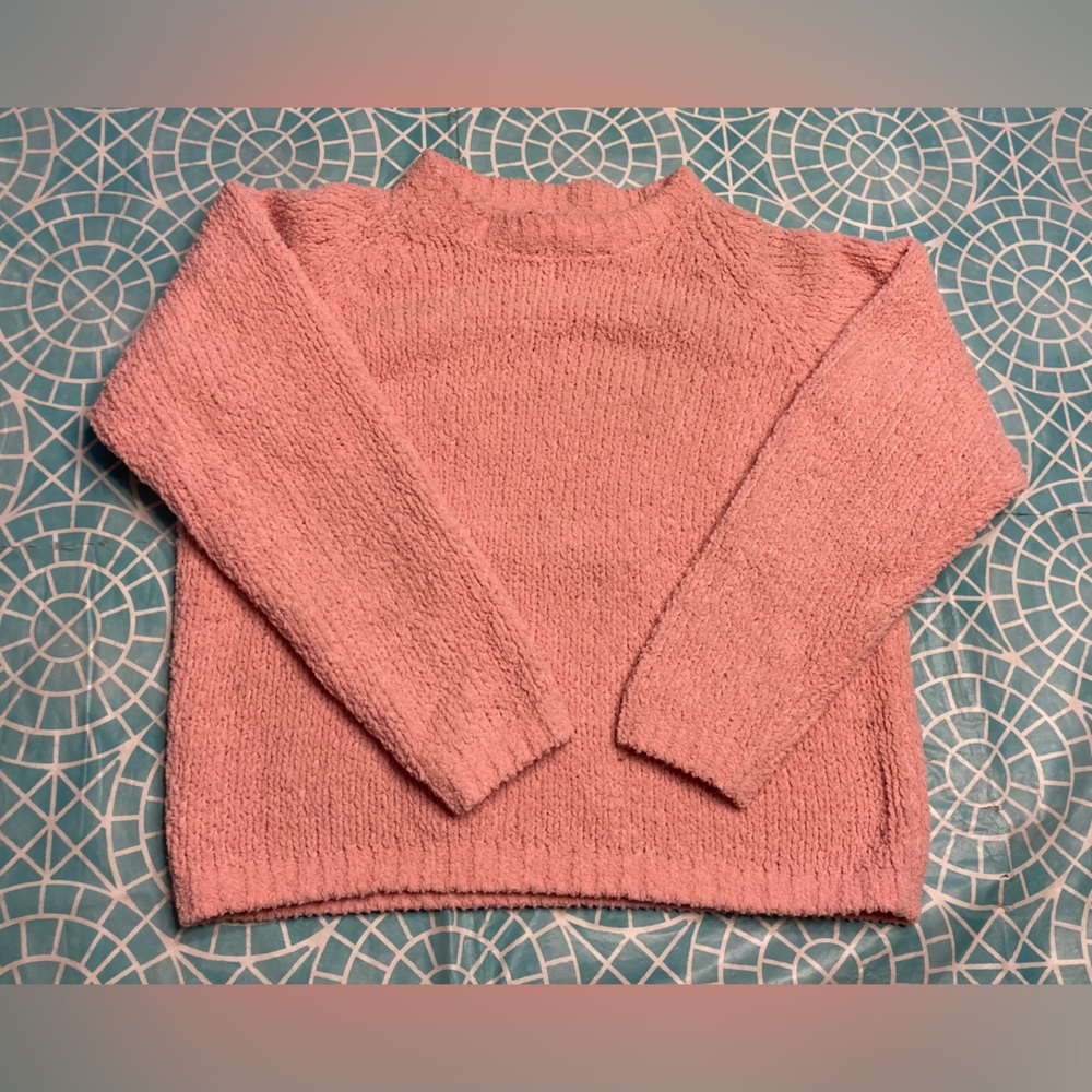 💛TODAY***$10***Dress Barn Petite pink mock neck sweater.